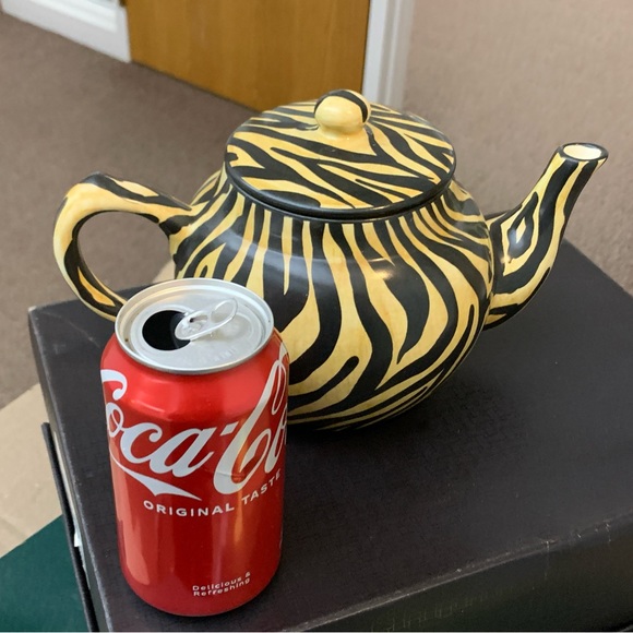 1996 Vintage Laurie Gates Safari Animal Print Teapot - Picture 16 of 16